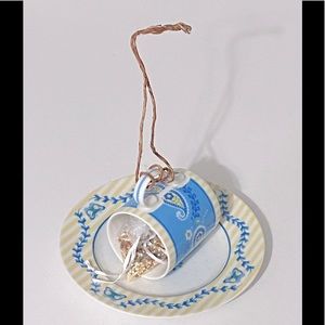 Outside Hanging Tea Cup Bird Feeder